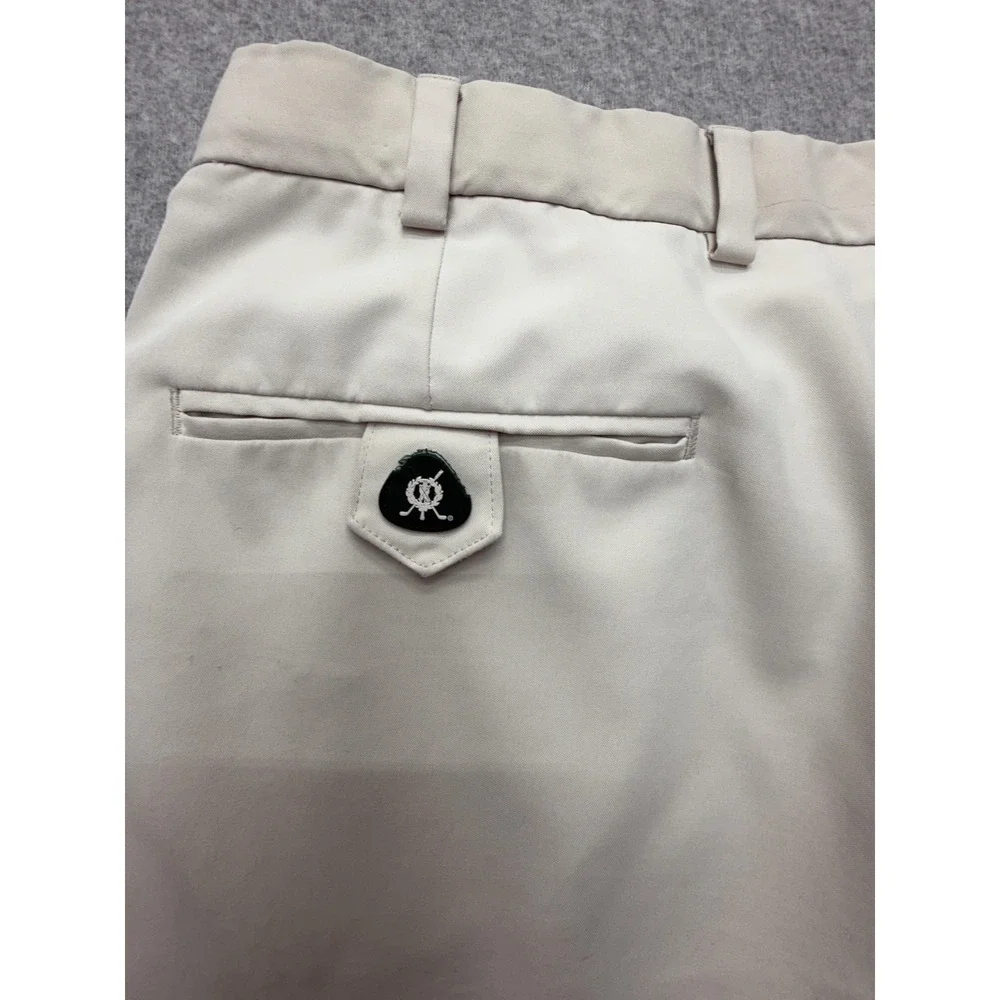 Brooks Brothers St Andrews Links Shorts Mens 36 Beige Golf Chino 9 Inseam Casual